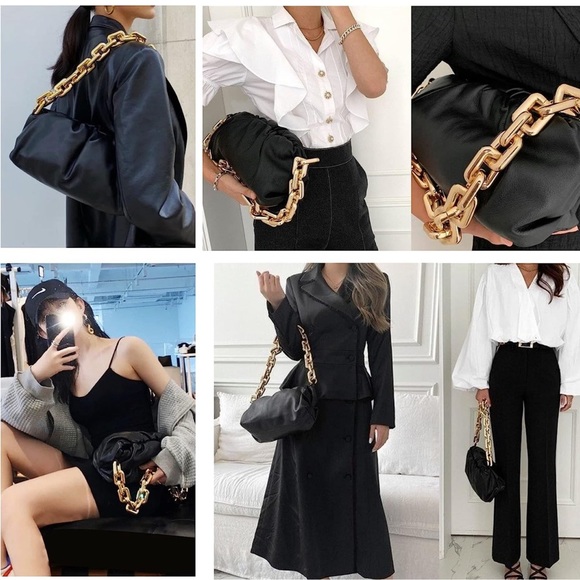 Chunky Chain Shoulder/Crossbody Bag - Picture 3 of 7